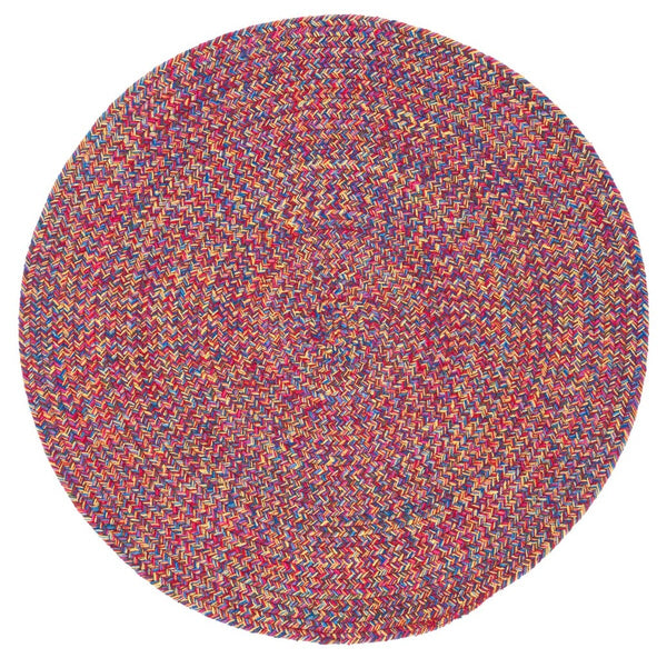 Braided 351 Flatweave 100% Cotton Rug Red / Yellow 100% Cotton BRD351Q-5R