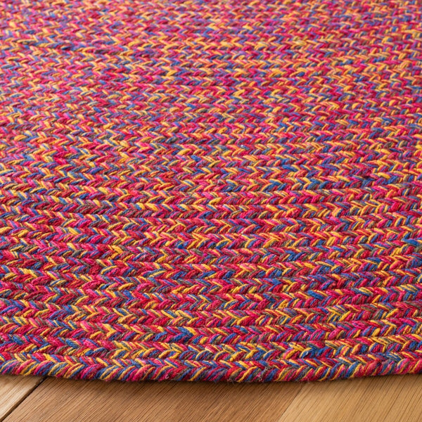 Braided 351 Flatweave 100% Cotton Rug Red / Yellow 100% Cotton BRD351Q-5R