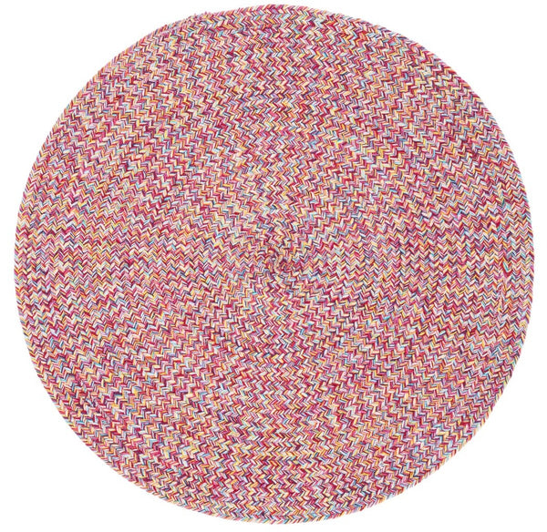 Braided 351 Flatweave 100% Cotton Rug Pink / Yellow 100% Cotton BRD351U-5R