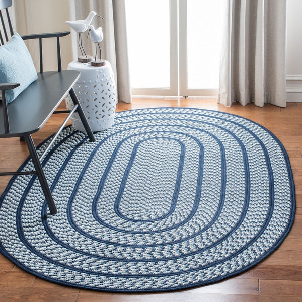 Safavieh Braided Reversible Hand Woven Reversible Polypropylene Rug BRD401D-8R