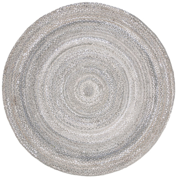 Braided Hand Woven Cotton Pile Rug - Luxurious Texture for Cozy Spaces, Ethically Crafted in India