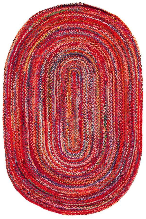 Safavieh Braided 452 Hand Woven Cotton Contemporary Rug BRD452P-6OV