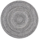 Braided 800 Hand Woven 100% Polyester Contemporary Rug Grey / Charcoal 100% Polyester BRD800F-9R