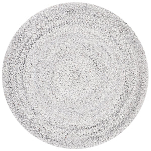 Braided 800 Hand Woven 100% Polyester Contemporary Rug Silver / Charcoal 100% Polyester BRD800G-9R