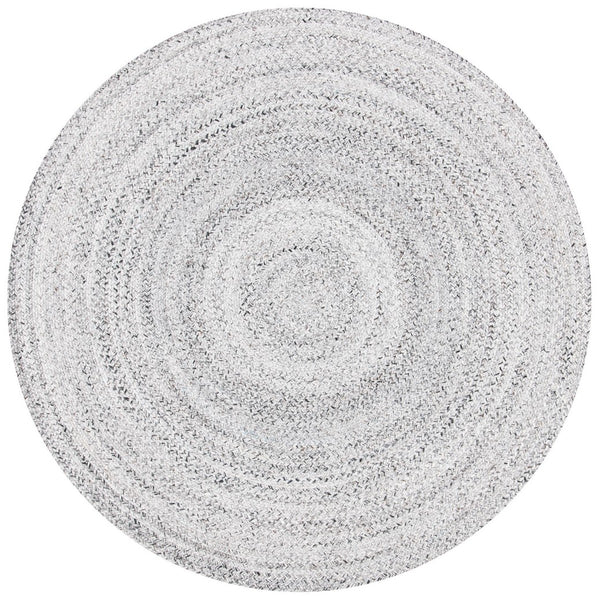 Braided 800 Hand Woven 100% Polyester Contemporary Rug Silver / Charcoal 100% Polyester BRD800G-9R