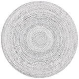 Braided 800 Hand Woven 100% Polyester Contemporary Rug Silver / Charcoal 100% Polyester BRD800G-9R