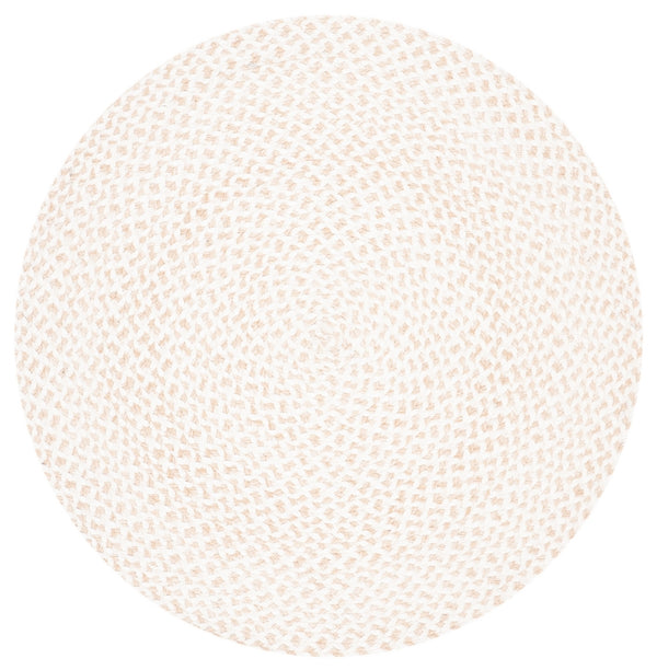 Braided 801 Hand Woven 100% Polyester Contemporary Rug Ivory / Beige 100% Polyester BRD801A-9R