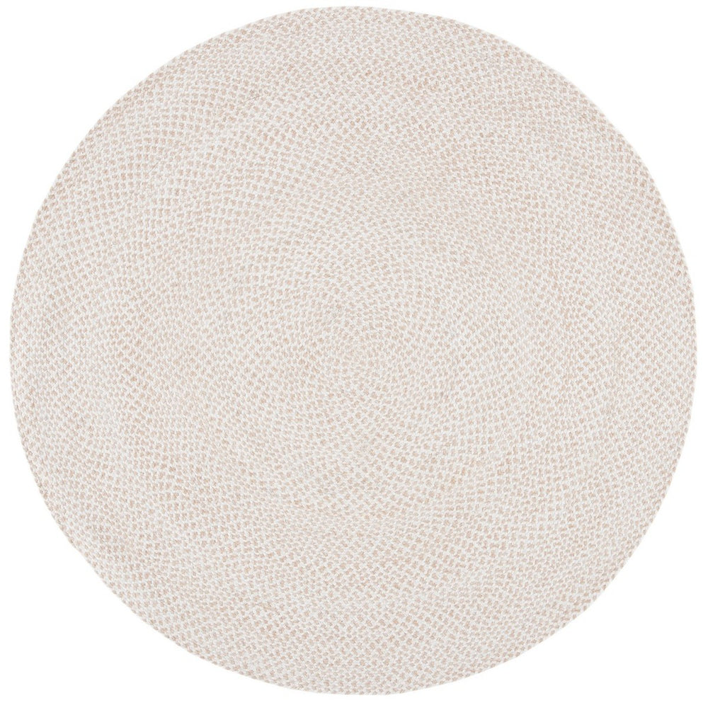 Braided 801 Hand Woven 100% Polyester Contemporary Rug Ivory / Beige 100% Polyester BRD801A-9R