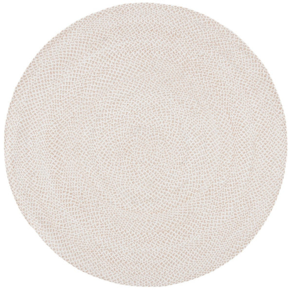 Braided 801 Hand Woven 100% Polyester Contemporary Rug Ivory / Beige 100% Polyester BRD801A-9R