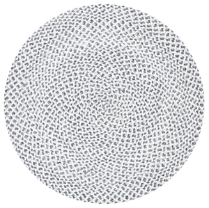 Braided 801 Hand Woven 100% Polyester Contemporary Rug Grey / Ivory 100% Polyester BRD801F-9R