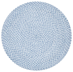 Braided 801 Hand Woven 100% Polyester Contemporary Rug Blue / Aqua 100% Polyester BRD801J-9R