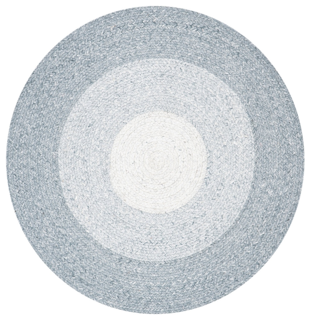 Braided 802 Hand Woven 100% Polyester Contemporary Rug Grey / Ivory 100% Polyester BRD802A-9R