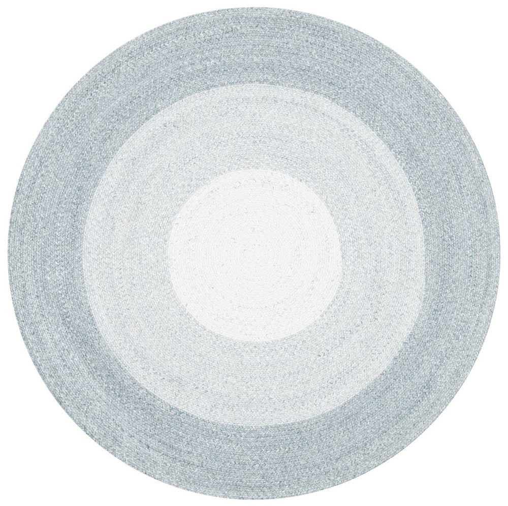 Braided 802 Hand Woven 100% Polyester Contemporary Rug Grey / Ivory 100% Polyester BRD802A-9R