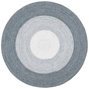 Braided 802 Hand Woven 100% Polyester Contemporary Rug Dark Grey / Ivory 100% Polyester BRD802F-9R