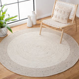 Braided 904 Contemporary Hand Woven 60% Wool, 40% Cotton Rug Beige / Ivory