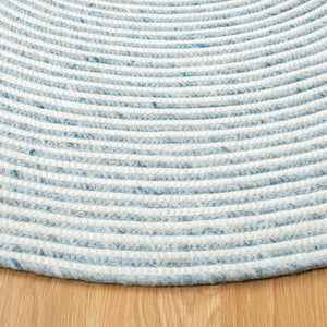 Braided 905 Contemporary Hand Woven 60% Wool, 40% Cotton Rug Grey / Ivory