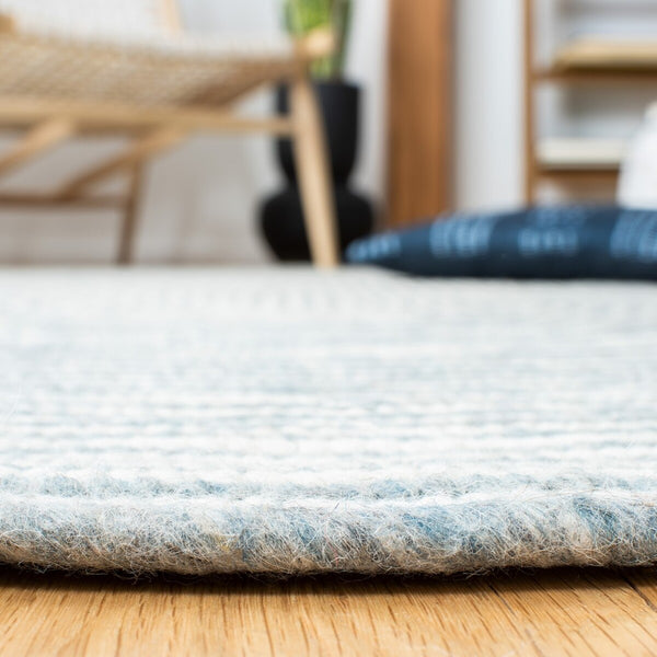 Braided 905 Contemporary Hand Woven 60% Wool, 40% Cotton Rug Grey / Ivory