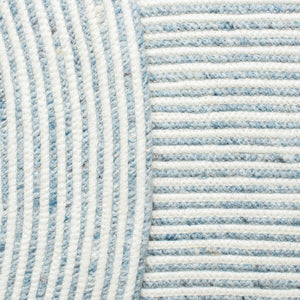 Braided 905 Contemporary Hand Woven 60% Wool, 40% Cotton Rug Grey / Ivory