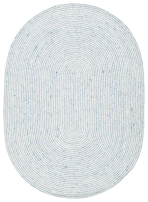 Braided 905 Contemporary Hand Woven 60% Wool, 40% Cotton Rug Grey / Ivory