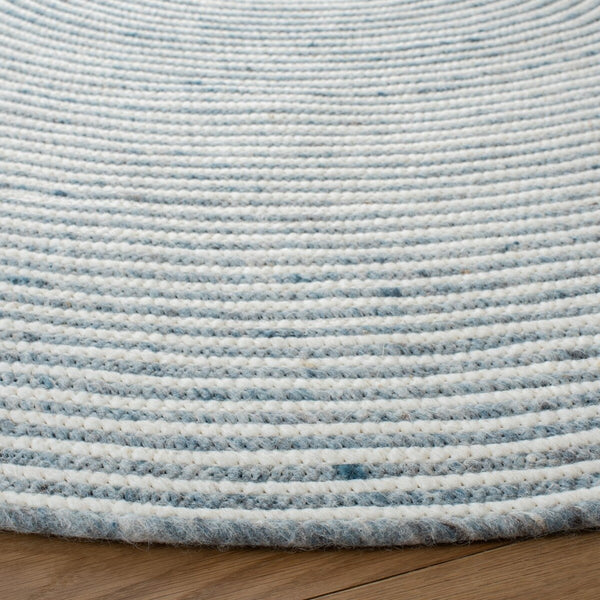 Braided 905 Contemporary Hand Woven 60% Wool, 40% Cotton Rug Grey / Ivory