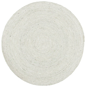 Braided 905 Contemporary Hand Woven 60% Wool, 40% Cotton Rug Green / Ivory