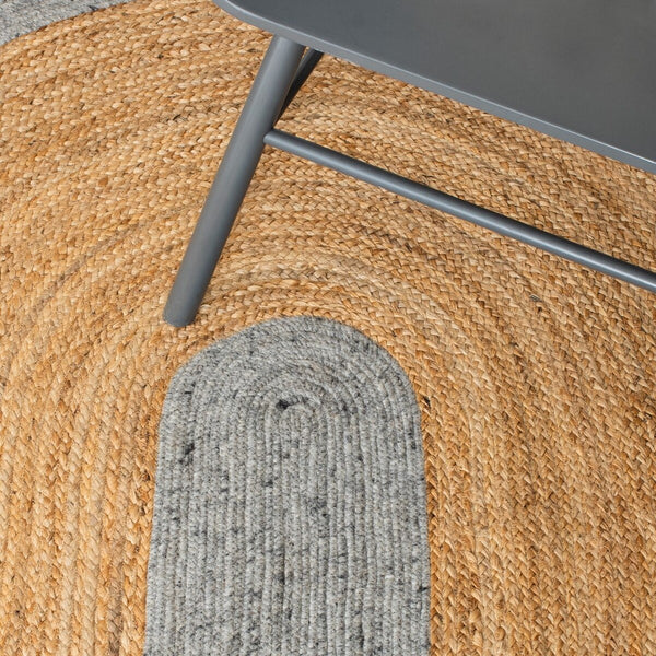 Safavieh Braided 910 Hand Woven 50%Jute, 25% Wool, 25% Cotton Rug BRD910C-6R