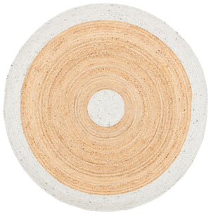 Braided 910 Contemporary Hand Woven 50%Jute, 25% Wool, 25% Cotton Rug Light Grey / Natural