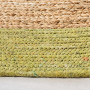 Safavieh Braided 910 Hand Woven 50%Jute, 25% Wool, 25% Cotton Rug BRD910Y-6R