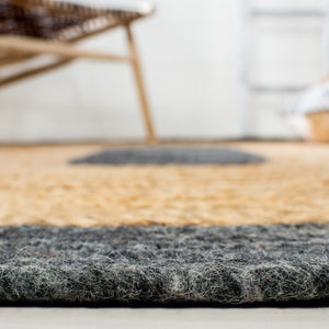 Safavieh Braided 910 Hand Woven 50%Jute, 25% Wool, 25% Cotton Rug BRD910Z-6R