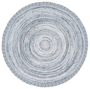 Braided 950 With Fringes  Hand Woven 100% Pet Yarn Rug Light Grey