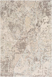 Baranof BRF-1001 Modern Wool, Viscose Rug BRF1001-913 Dark Brown, Sage, Light Gray, Cream 90% Wool, 10% Viscose 9' x 13'