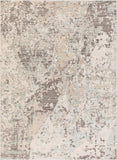 Baranof BRF-1001 Modern Wool, Viscose Rug BRF1001-811 Dark Brown, Sage, Light Gray, Cream 90% Wool, 10% Viscose 8' x 11'