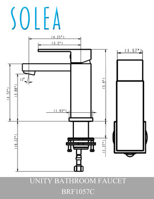Safavieh Unity Bathroom Faucet Chrome Chrome BRF1057C 889048537248
