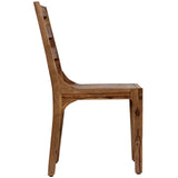 Porter Designs Urban Solid Sheesham Wood Contemporary Dining Chair Brown 07-117-02-1128-1