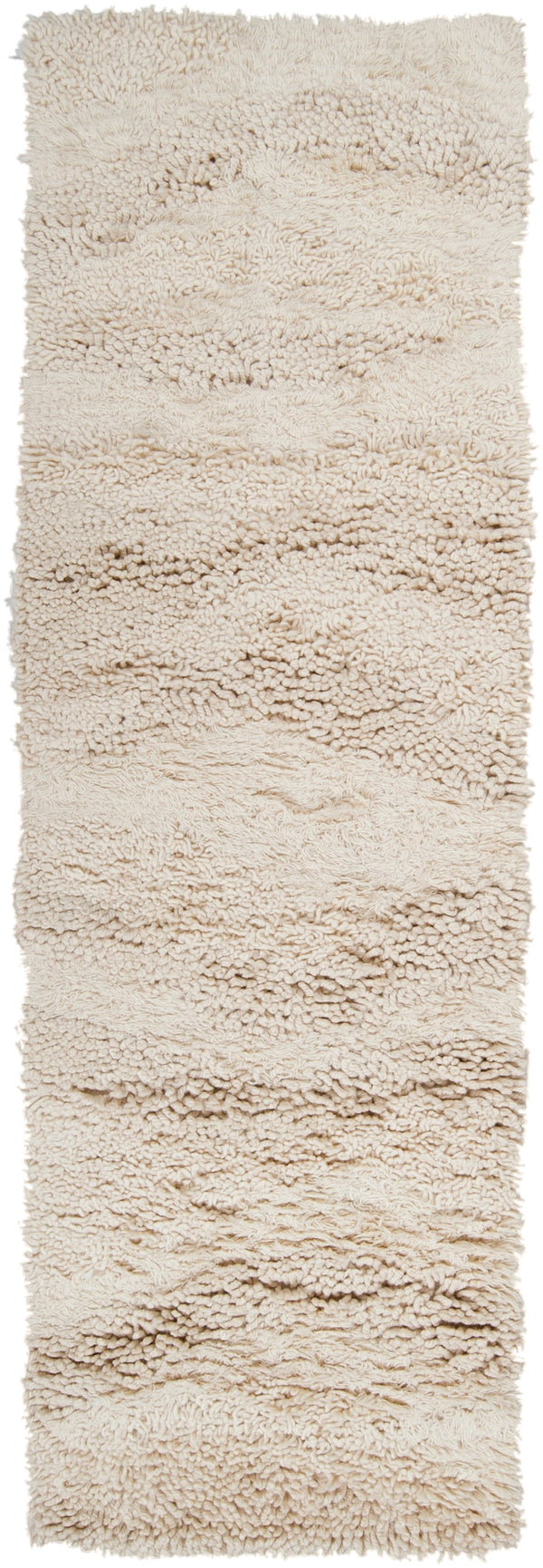 Berkley BRK-3300 Modern NZ Wool Rug BRK3300-410 Cream 100% NZ Wool 4' x 10'