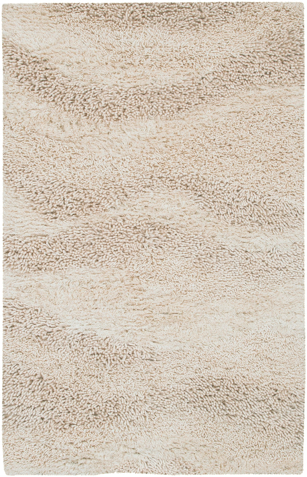 Berkley BRK-3300 Modern NZ Wool Rug BRK3300-58 Cream 100% NZ Wool 5' x 8'