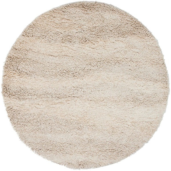 Berkley BRK-3300 Modern NZ Wool Rug BRK3300-8RD Cream 100% NZ Wool 8' Round