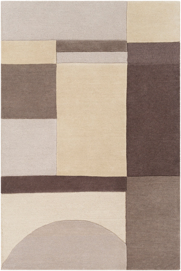 Brooklyn BRO-2305 Modern Wool Rug BRO2305-81012 Taupe, Khaki, Charcoal 100% Wool 8'10" x 12'