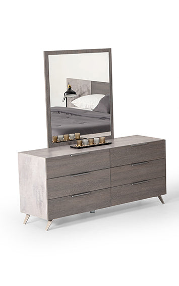 VIG Furniture Nova Domus Bronx Italian Modern Grey Mirror VGACBRONX-MIR
