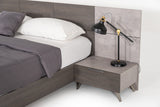 VIG Furniture Nova Domus Bronx Italian Modern Faux Concrete & Grey Bedroom Set VGACBRONX-SET