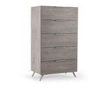 Nova Domus Bronx Italian Modern Faux Concrete & Grey Chest