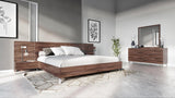 VIG Furniture Nova Domus Brooklyn Italian Modern Walnut Bed VGACBROOKLYN-BED