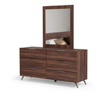 Nova Domus Brooklyn Italian Modern Walnut Mirror