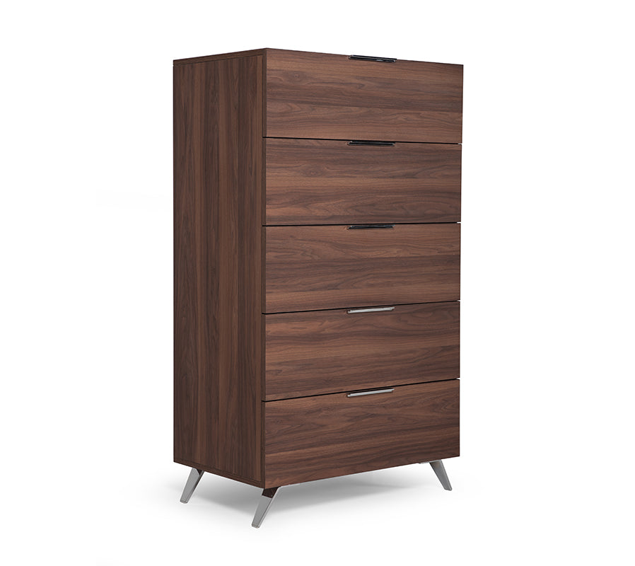 VIG Furniture Nova Domus Brooklyn Italian Modern Walnut Chest VGACBROOKLYN-CHEST