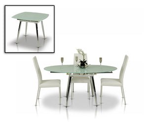 VIG Furniture Modrest Brunch Modern White Extendable Dining Table VGGU2607