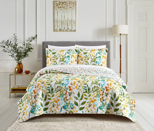 Chic Home Shea Bed In a Bag Quilt Set Multi Color Queen