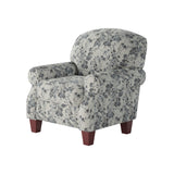 Fusion 532-C Transitional Accent Chair 532-C Freesia Denim Accent Chair