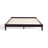 Safavieh Alyson Wood King Bed Frame Espresso Wood  BSC2000B-K-3BX