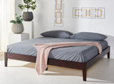 Safavieh Alyson Wood King Bed Frame Espresso Wood  BSC2000B-K-3BX