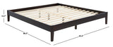 Safavieh Alyson Wood Queen Bed Frame Espresso Wood  BSC2000B-Q-3BX